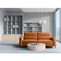 Schlafsofa Nordic Rostfarben B: 232cm - Rostfarben/Schwarz, Basics, Textil (232/94/102cm) - Livetastic