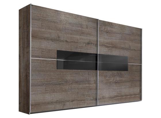 Schwebetürenschrank Advantage 250 cm Schlammeiche - Eichefarben, MODERN, Glas/Holzwerkstoff (250/218/65cm) Schwebetürenschrank Advantage 250 cm Schlammeiche - Eichefarben, MODERN, Glas/Holzwerkstoff (250/218/65cm)