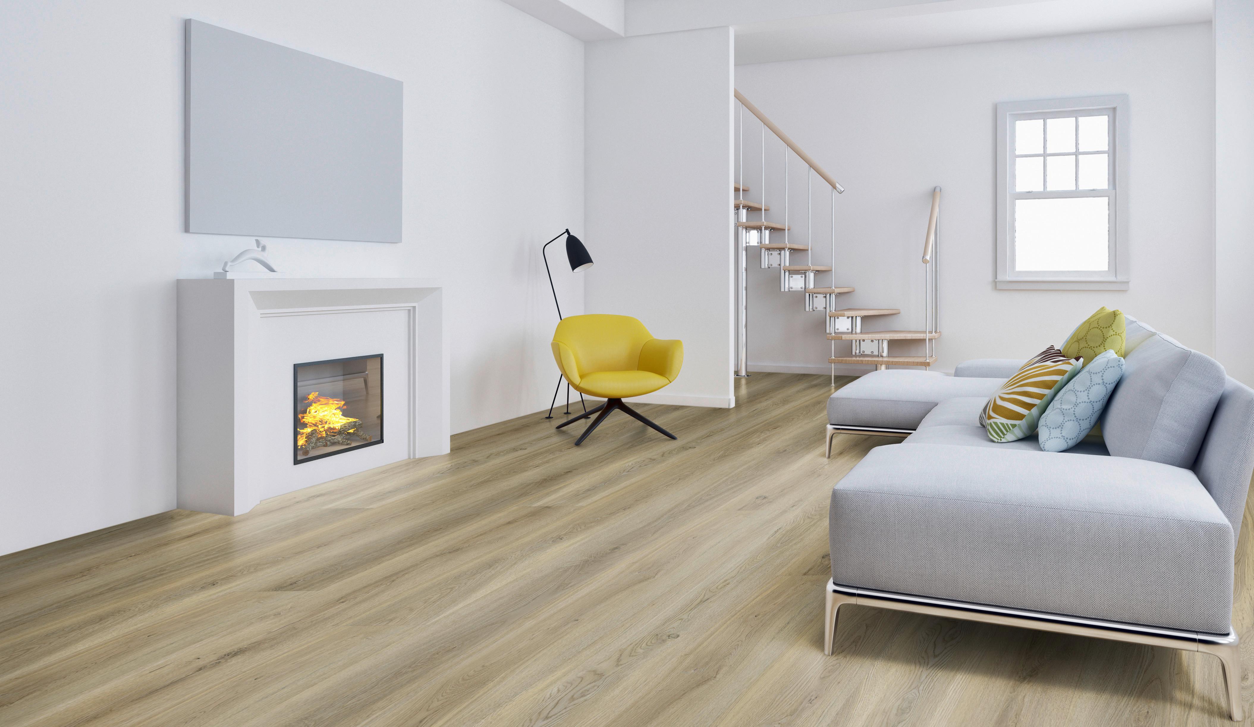 Vinylboden Eichefarbe Landhausdiele - Eichefarben, Basics, Kunststoff (18,2/122/0,35cm)