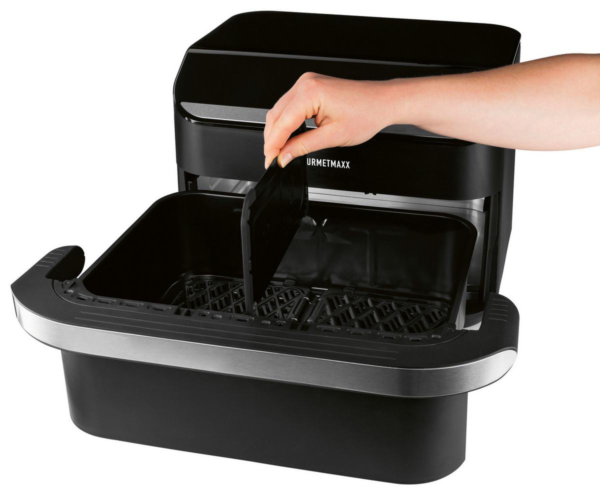 Heißluftfritteuse 2400W, 10 L 19171 - Silberfarben/Schwarz, Basics, Kunststoff/Metall (37/47/30cm)