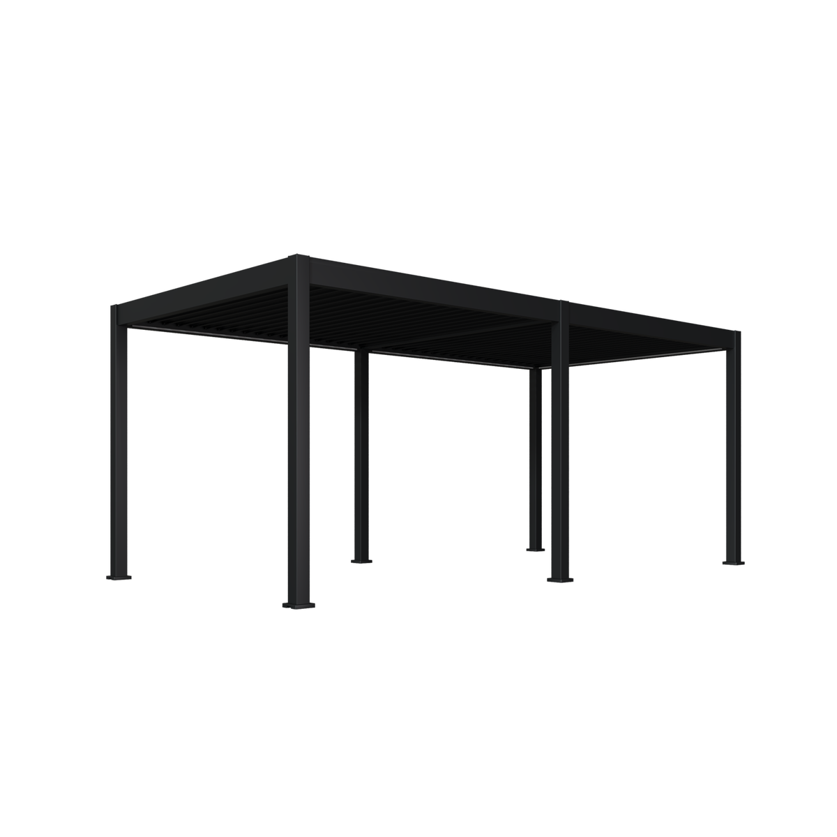 Pergola Deluxe 600x300cm Wetterfest, Elektrisch - Anthrazit, Basics, Metall (600/255/300cm) - Gardenson