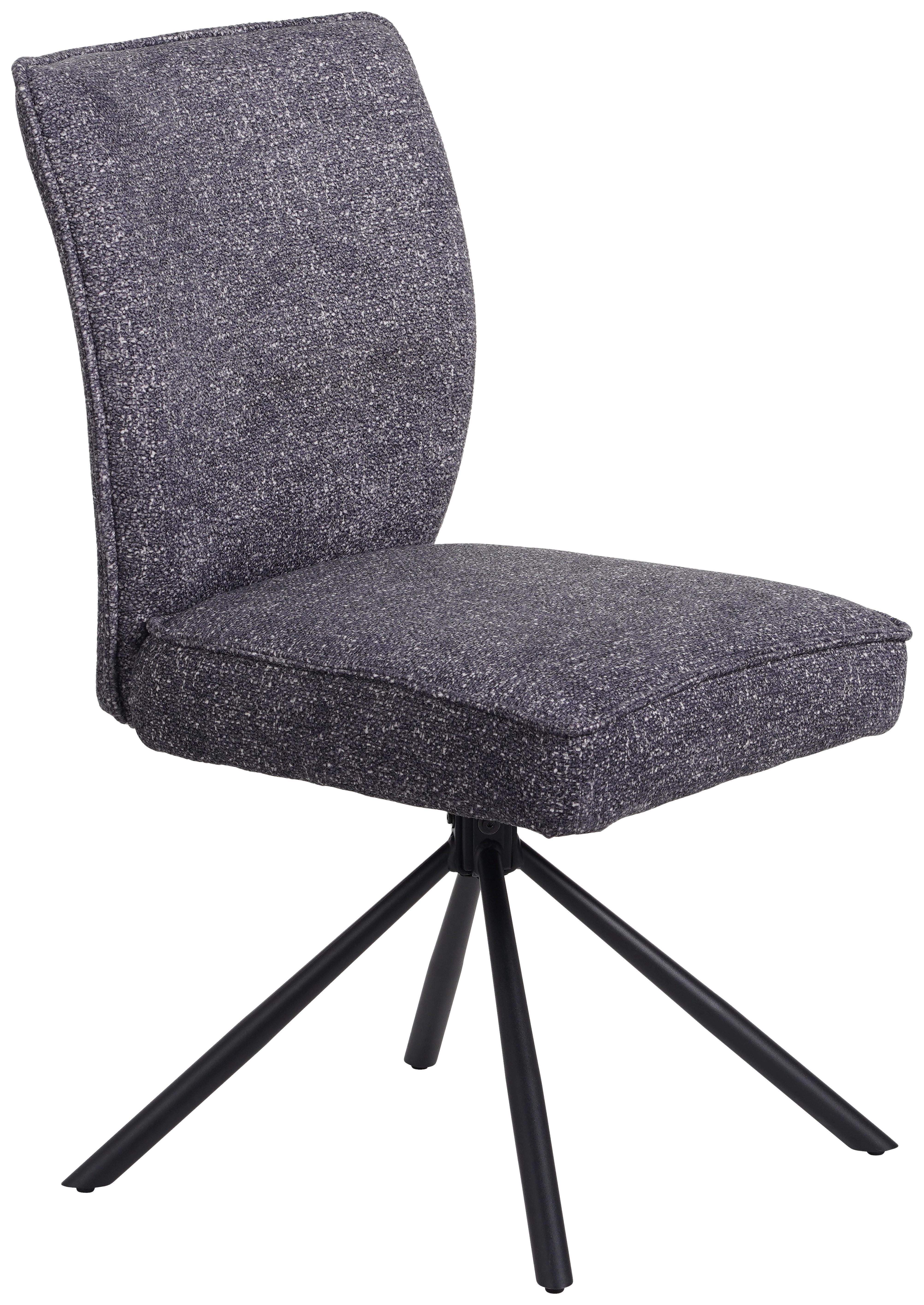 Négylábú Szék Ellen Giga-S - fekete/antracit, Modern, textil/fém (49/91/66cm)