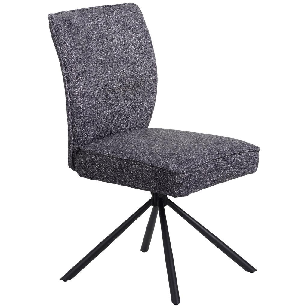 Stuhl Ellen Webstoff Anthrazit, B: 49 Cm