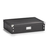 AUFBEWAHRUNGSBOX Karton, BxHxT: ca. 45x32x11 cm - Basics, Karton (44,5/31,5/11cm)