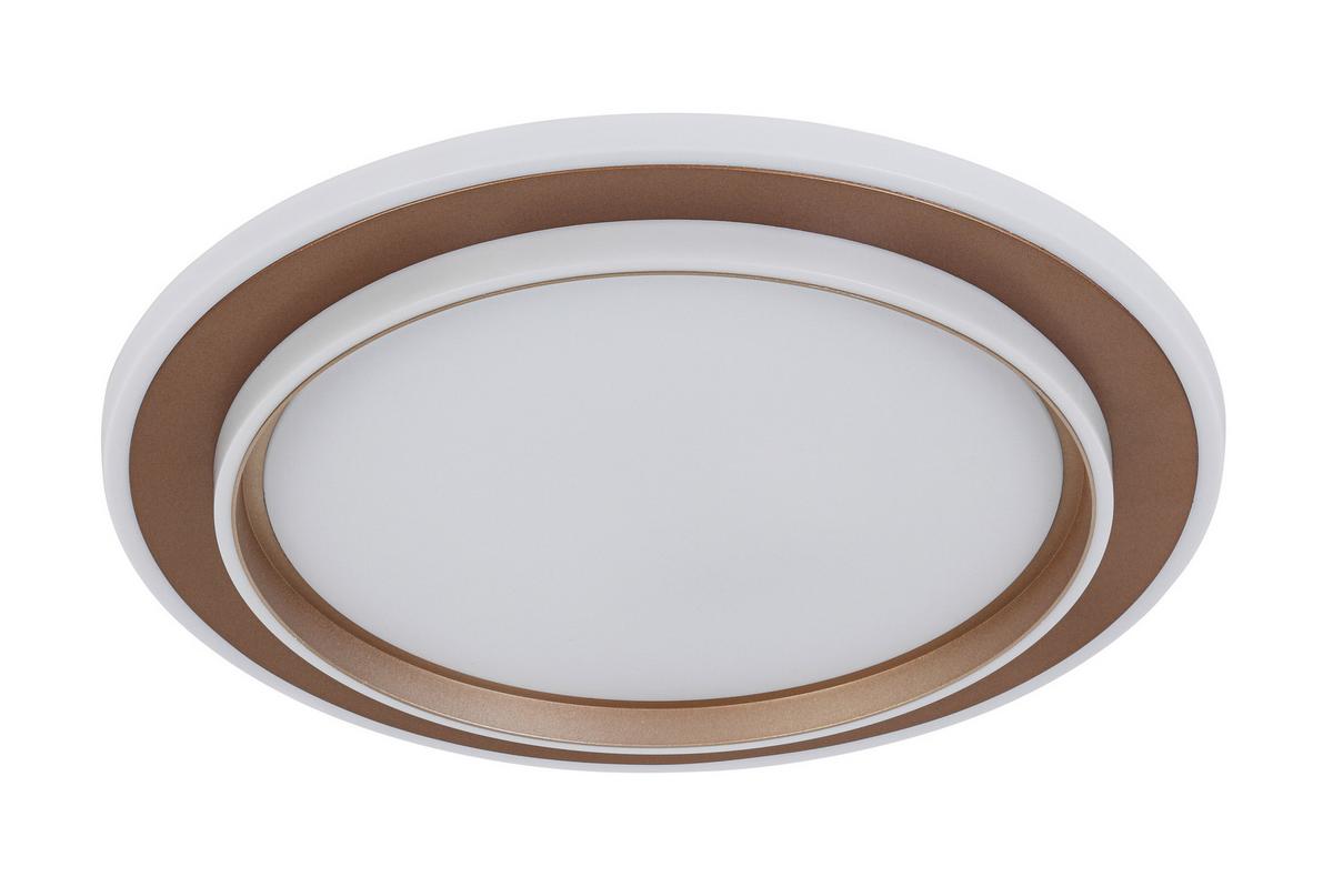 STROPNÉ LED SVIETIDLO PROL - biela/šampanská, Modern, kov/plast (46/5cm) - Mömax