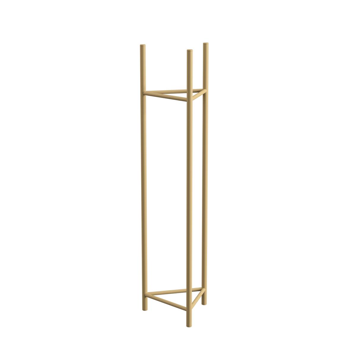 Blumenständer Aluminnium Gold- Farben Bxhxt: 23x90x23 Cm - Goldfarben, Basics, Metall (23/90/23cm)