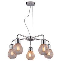 Pendelleuchte 35-58669 Gliva - Chromfarben, KONVENTIONELL, Metall (46/46/125cm)