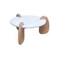 Couchtisch Naturfarben/Weiß B: 80 cm - Naturfarben/Weiß, Design, Holz/Holzwerkstoff (80/80/45cm) - MID.YOU