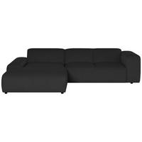 ECKSOFA Hannah Schwarz 170x252 cm - Schwarz, Design, Textil (200/304cm) - MID.YOU