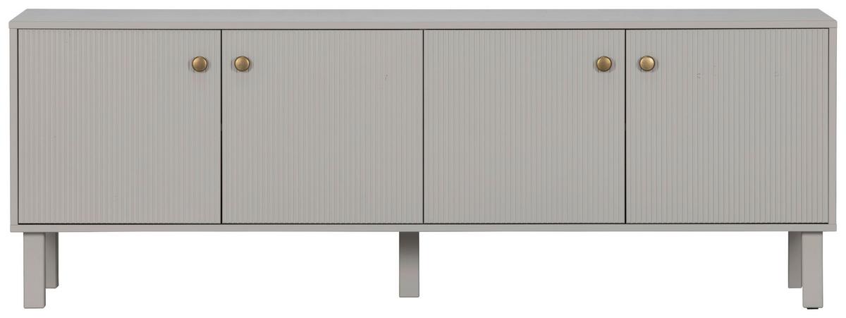 Lowboard Madu Hellgrau B: 160cm - Hellgrau/Grau, Design, Holz (160/56/46cm) - Livetastic