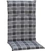 Hochlehner Auflage 4er-set Belgrad 118x50x6cm Grau - Grau, Basics, Textil (118/50/6cm) - Gardenson