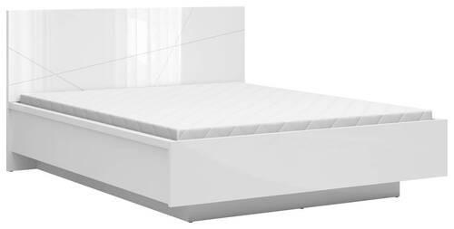 Bett Forn - Weiß Hochglanz, MODERN, Holzwerkstoff (160/200cm) - MID.YOU