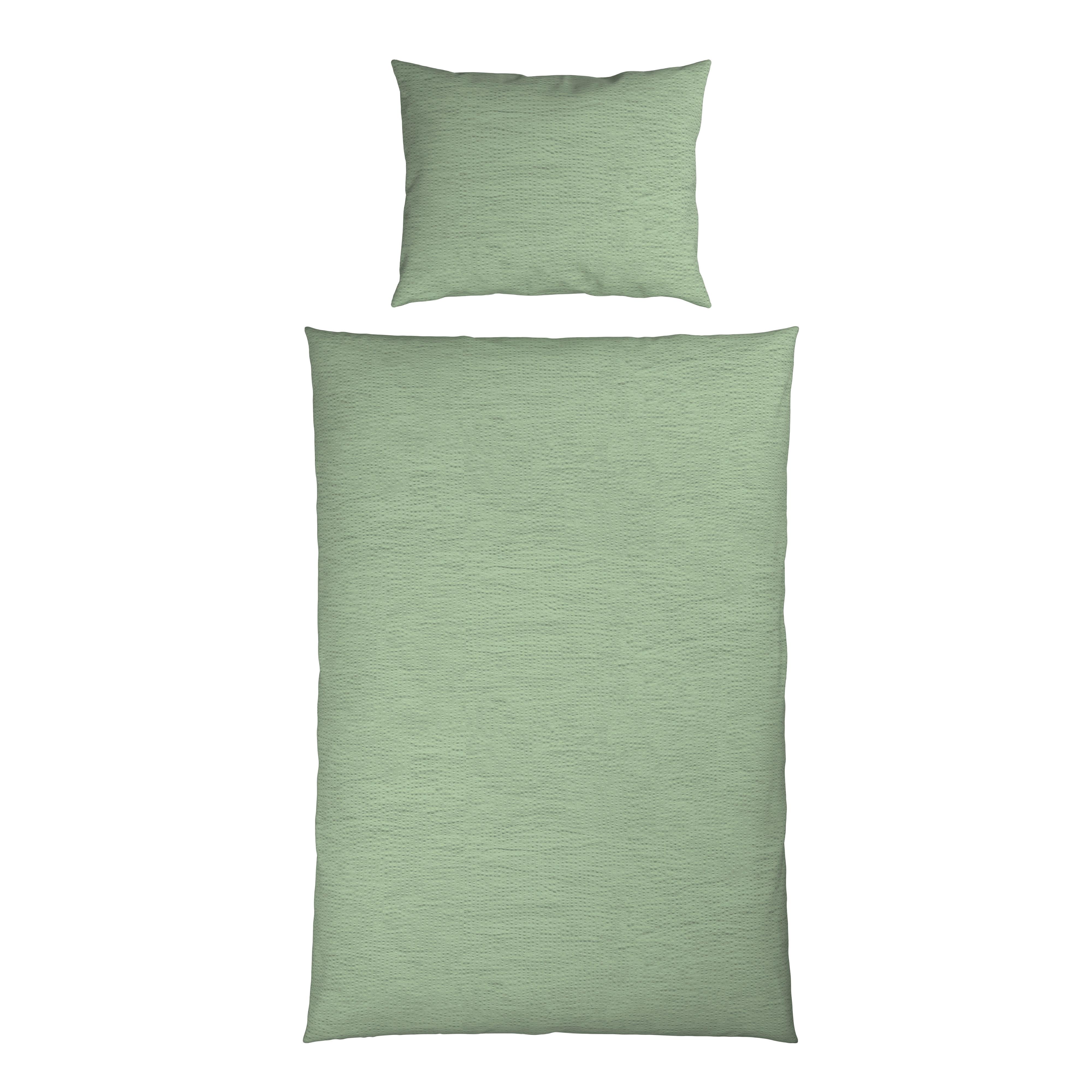 Bettwäsche Ariana - Grün, MODERN, Textil - Luca Bessoni