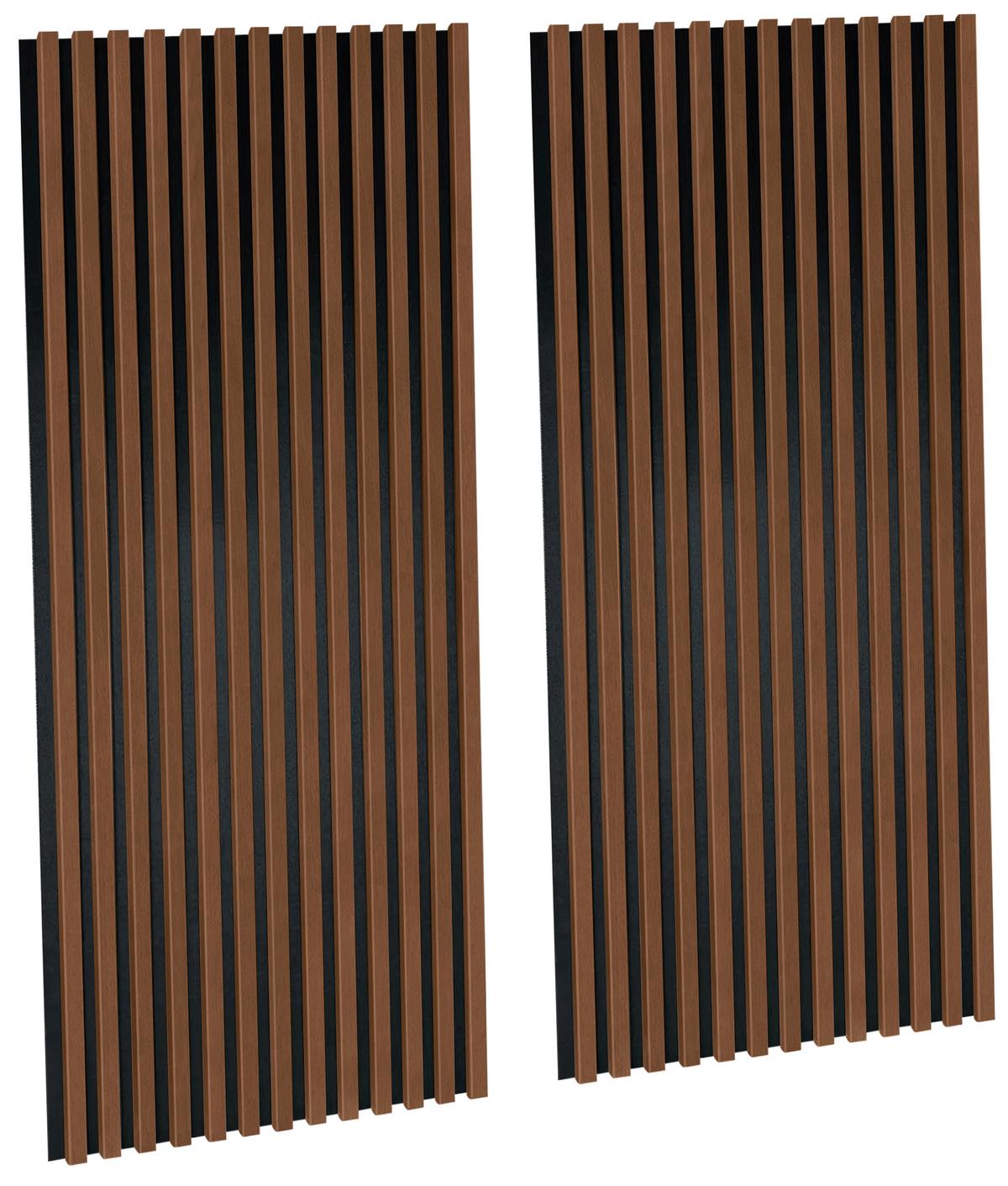 Akustikpaneel Josef - Walnussfarben, MODERN, Holzwerkstoff/Kunststoff (60/120/2cm)