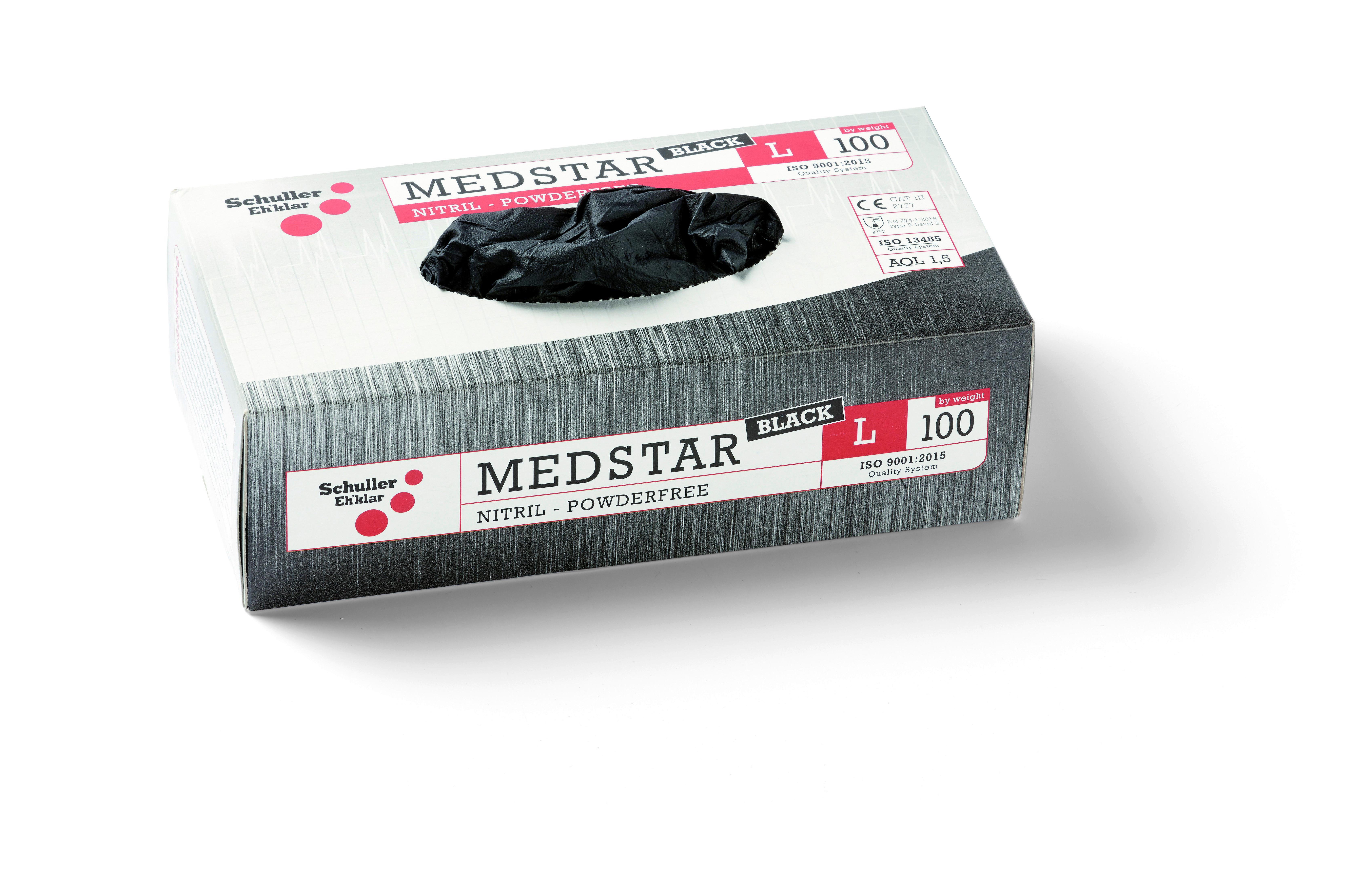 Nitril Kesztyű Egyszer Használatos Kesztyű - fekete, Basics, műanyag (XLnull)