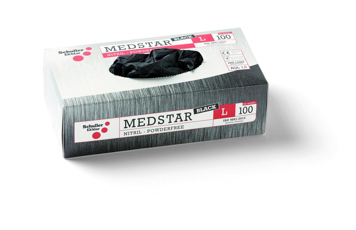 Nitril Kesztyű Egyszer Használatos Kesztyű - fekete, Basics, műanyag (XLnull)