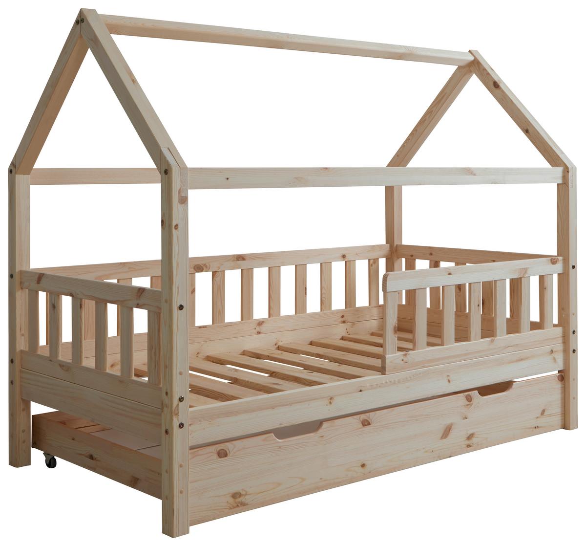 Hausbett Kay - Naturfarben, MODERN, Holz (80/160cm) - MID.YOU
