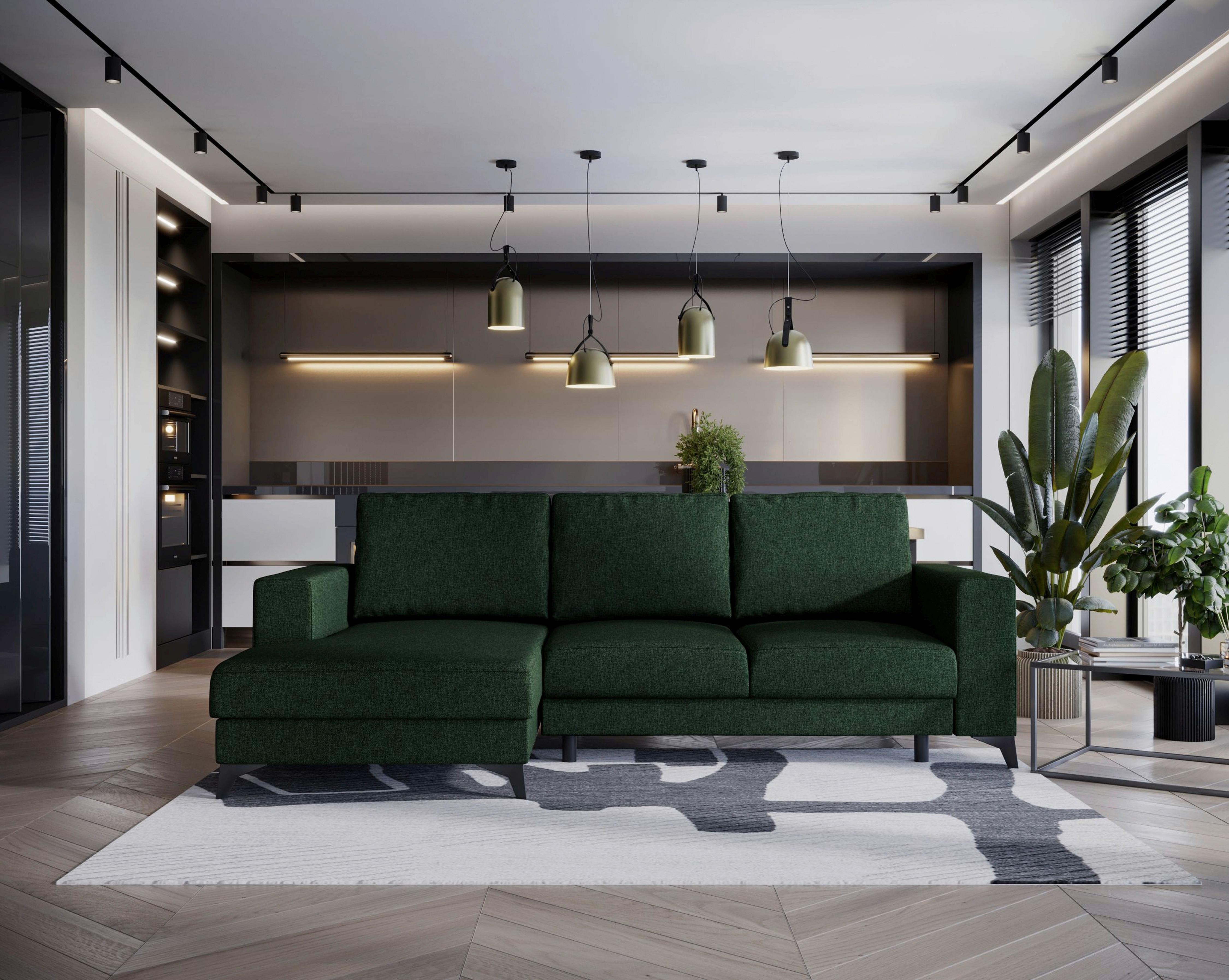 Harvey Grün S: 156x244 Cm - Schwarz/Grün, Design, Textil (156/244cm) - Livetastic