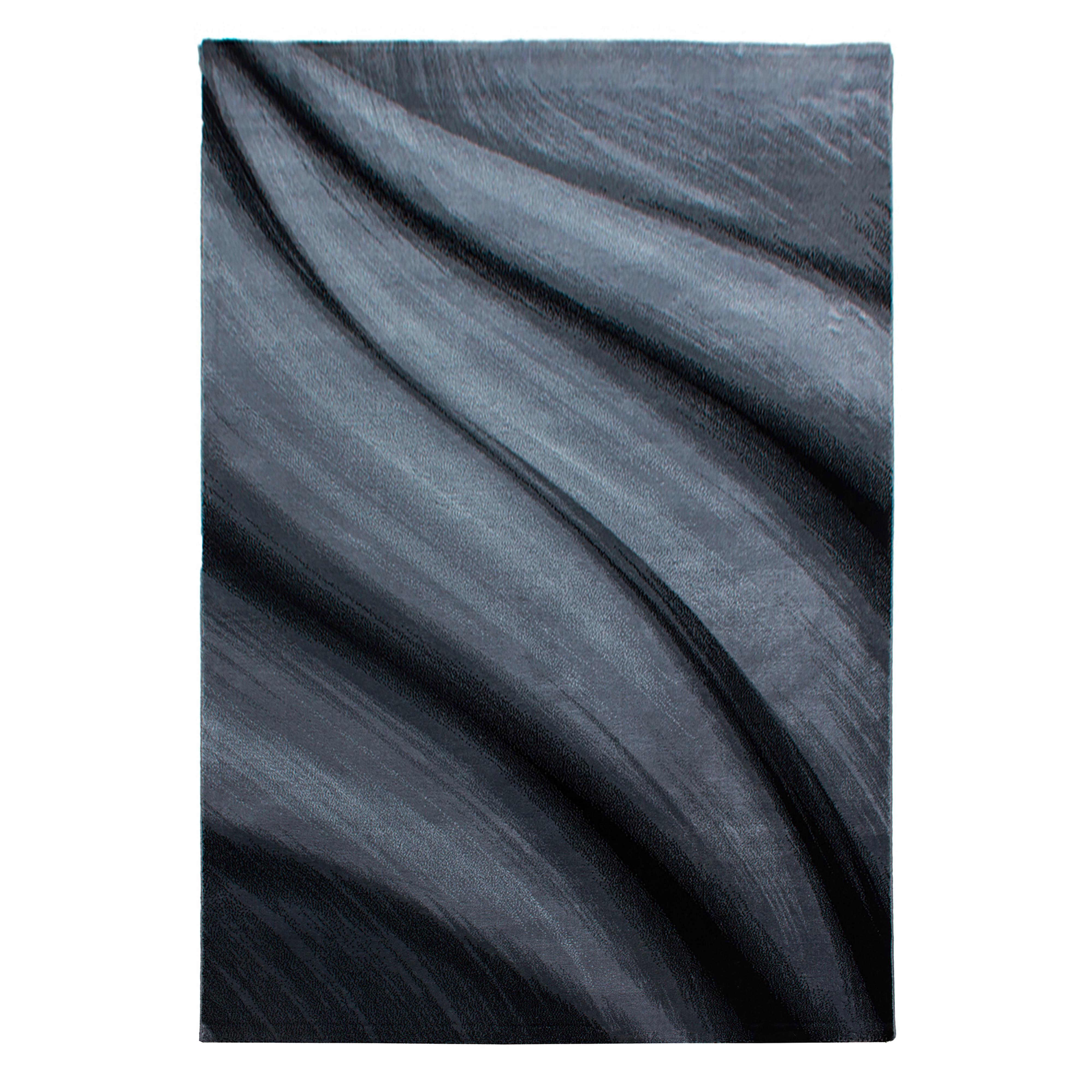 Flachwebteppich Miami - Schwarz, Design, Textil (240/340cm) - Novel