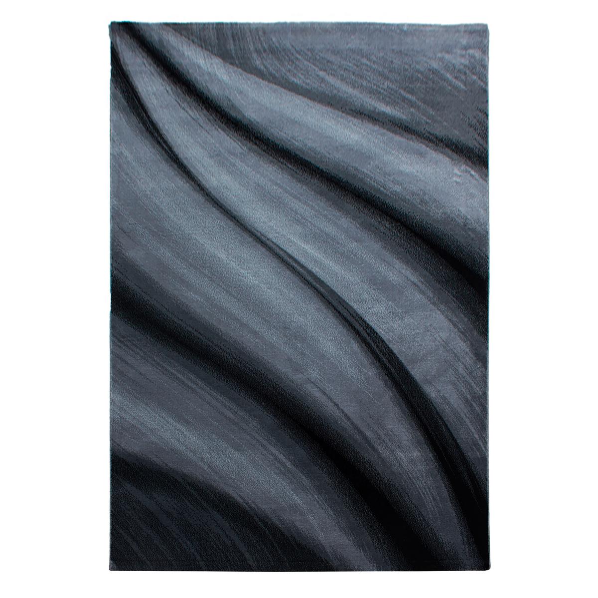 Flachwebteppich Miami - Schwarz, Design, Textil (140/200cm) - Novel