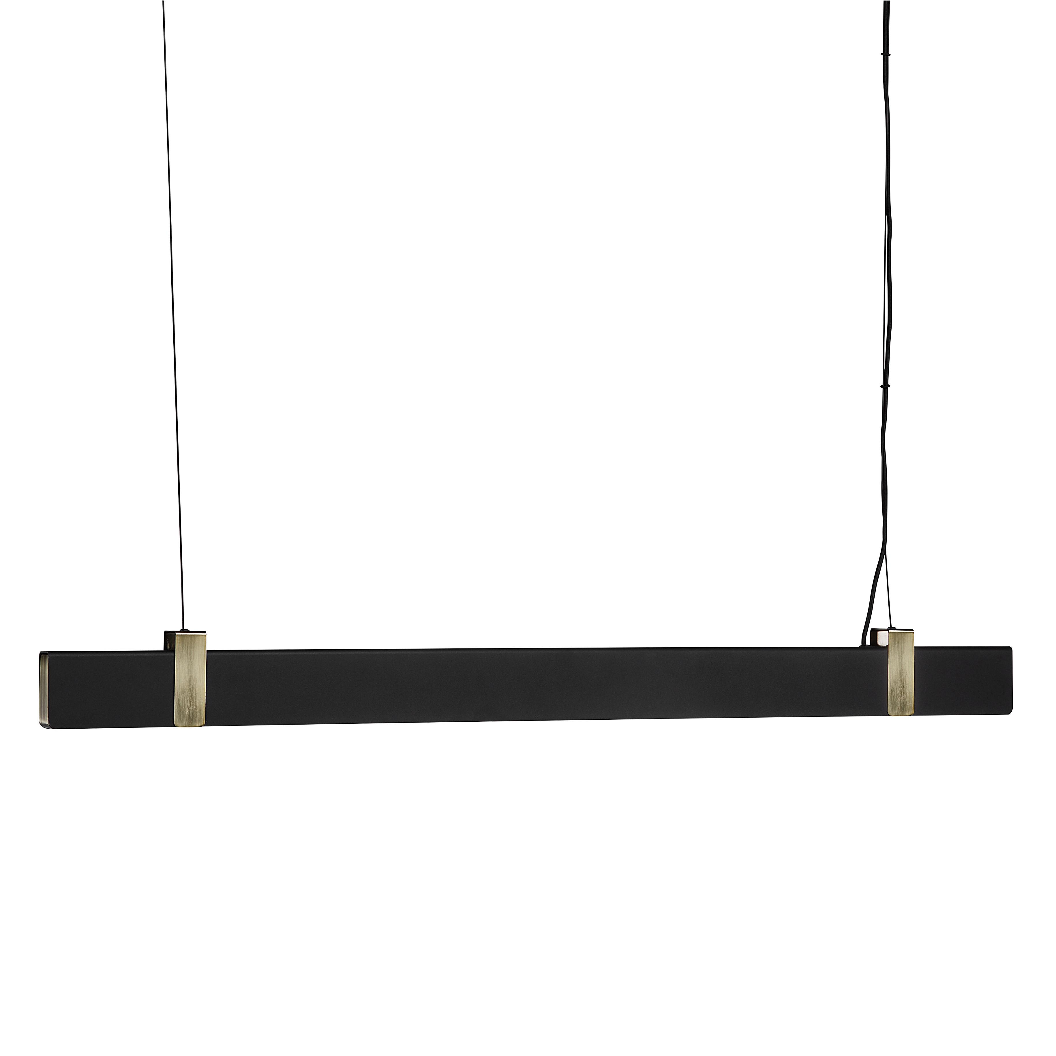 Hängeleuchte Lilt Schwarz B: 115 cm - Schwarz, Design, Metall (115/4,3cm) - Nordlux