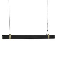 Hängeleuchte Lilt Schwarz B: 115 cm - Schwarz, Design, Metall (115/4,3cm) - Nordlux