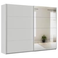 Schwebetürenschrank + Spiegel B: 271cm Feldkirch Seidengrau - Silberfarben/Hellgrau, MODERN, Holzwerkstoff (271/210/62cm)