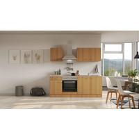 Küchenblock Nano Buchefarben/beige B: 210 Cm - Beige/Buchefarben, MODERN, Holzwerkstoff (210cm) - FlexWell