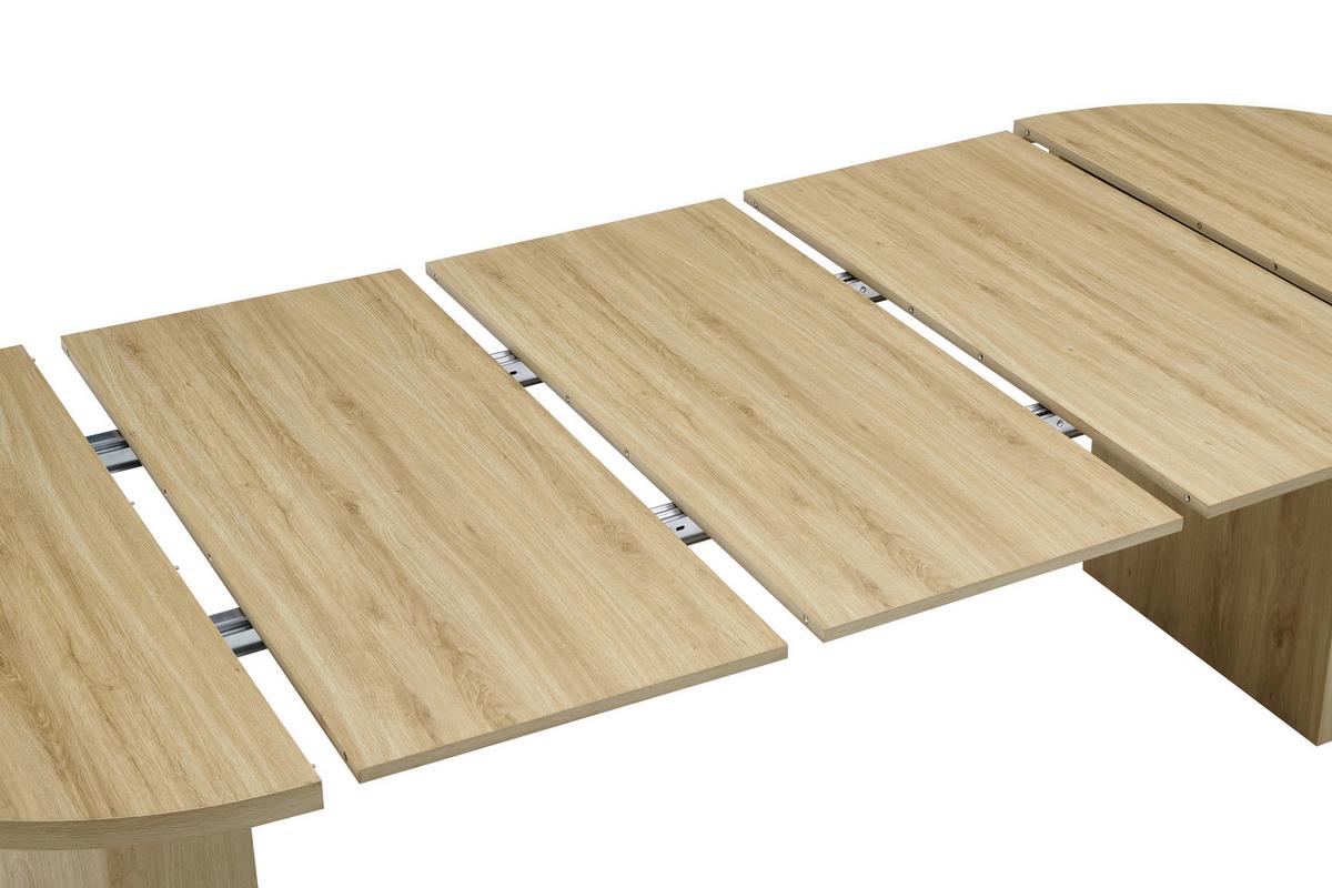 Esstisch Kiruna Eichefarben L: 115-268 cm - Eichefarben, MODERN, Holzwerkstoff (115/268/115/76cm) - P & B