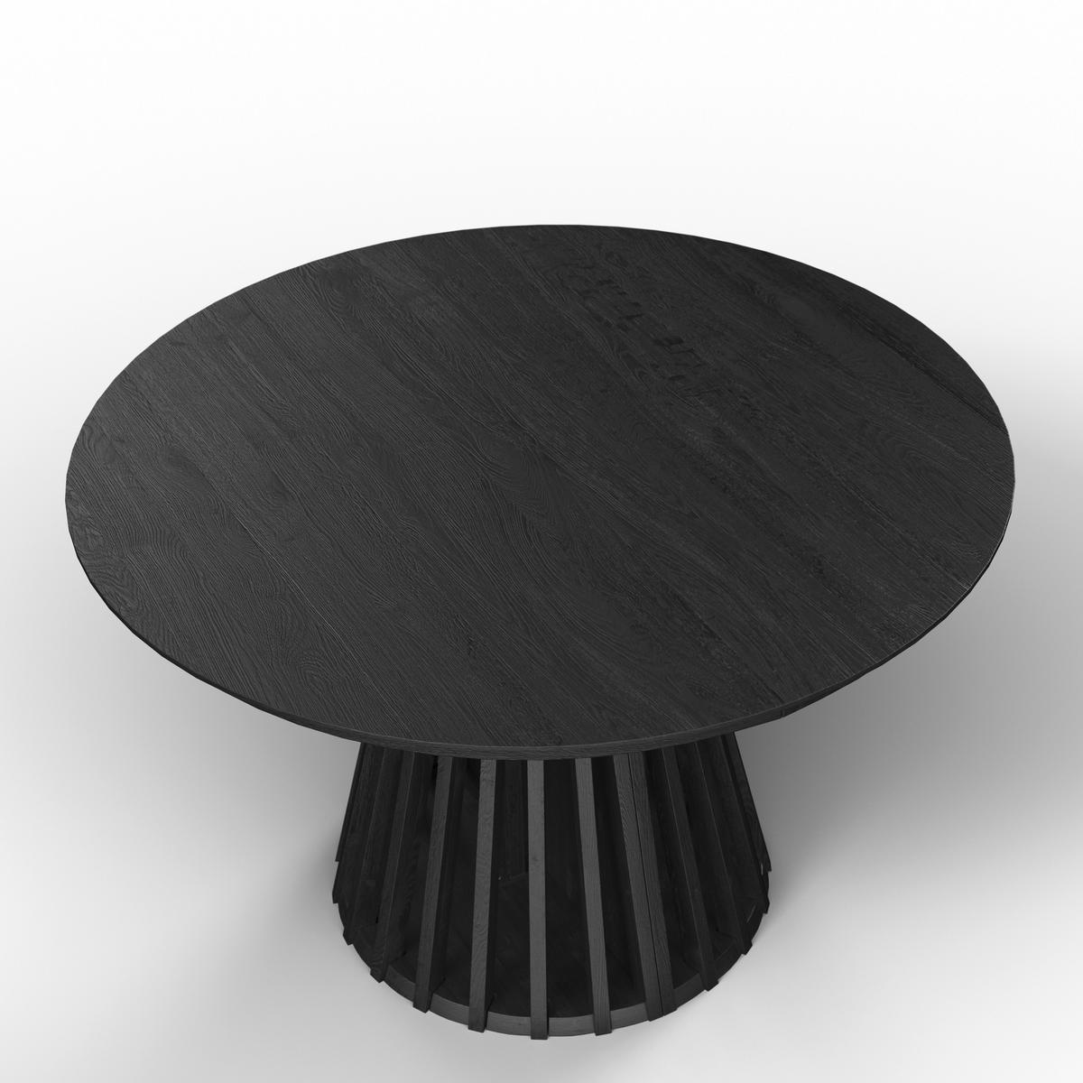 Rozťahovací stôl ENNIO 120 - čierna, Modern, drevo/kompozitné drevo (120-160/120/76cm) - Bessagi Home