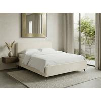 Polsterbett Camila Manila Creme 180x200cm - Creme/Schwarz, MODERN, Holz/Textil (180/200cm) - MID.YOU