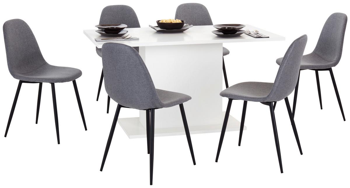 Esstisch Oskar 138x80 cm Weiß - Weiß, MODERN, Holzwerkstoff (138/76/80cm)
