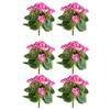 Kunstpflanze Blühpflanzen Pink/Grün, 24 cm - Pink/Grün, Design, Kunststoff (24cm) - P & B