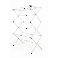 Wäscheständer Easymaxx Weiß, LxBxH: 75x37x104 cm - Weiß, Basics, Kunststoff/Metall (75/37/104cm)