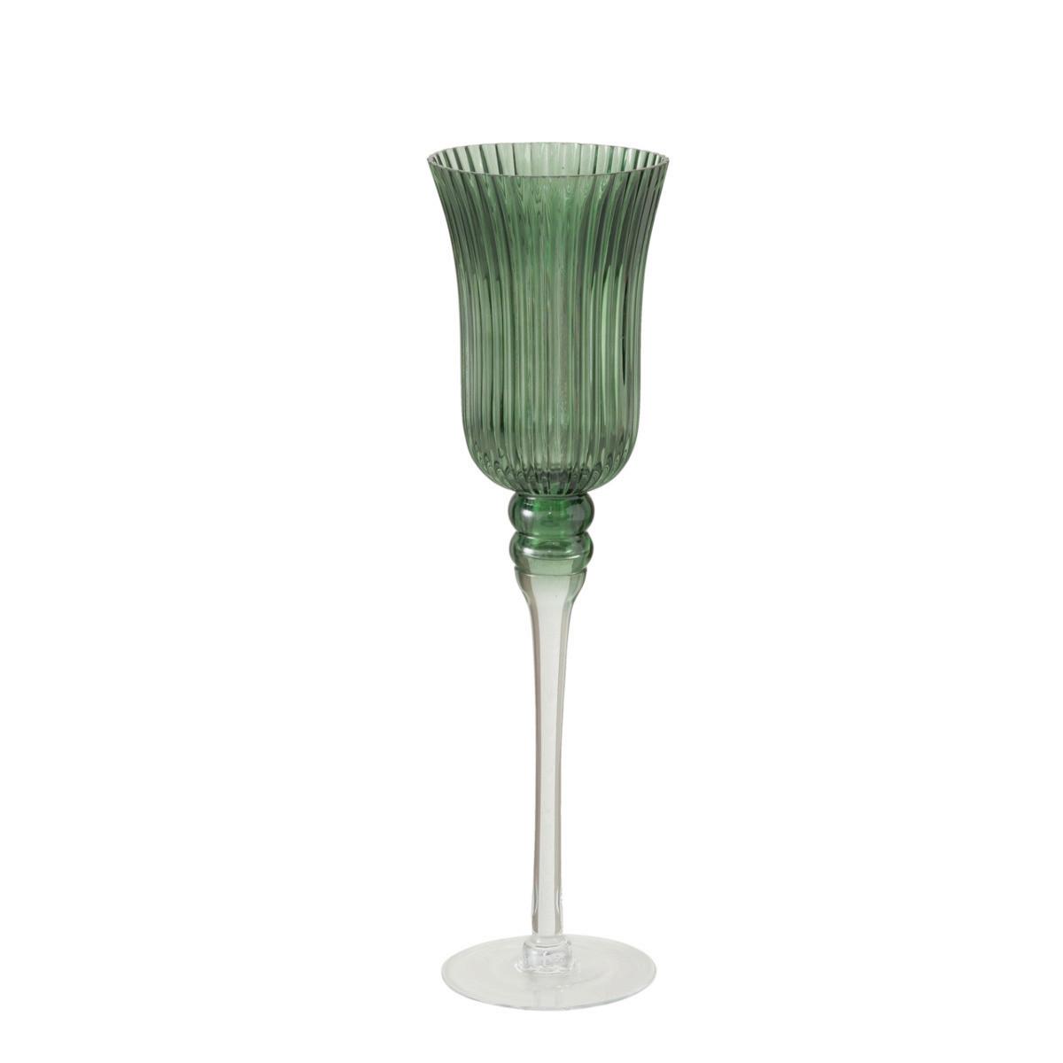 Windlicht Manou - Grün, Basics, Glas (11/40cm)