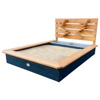 Sandkasten A031.044.00 - Anthrazit/Braun, KONVENTIONELL, Holz (114.5/58.5/91.5cm) - Ambia Garden