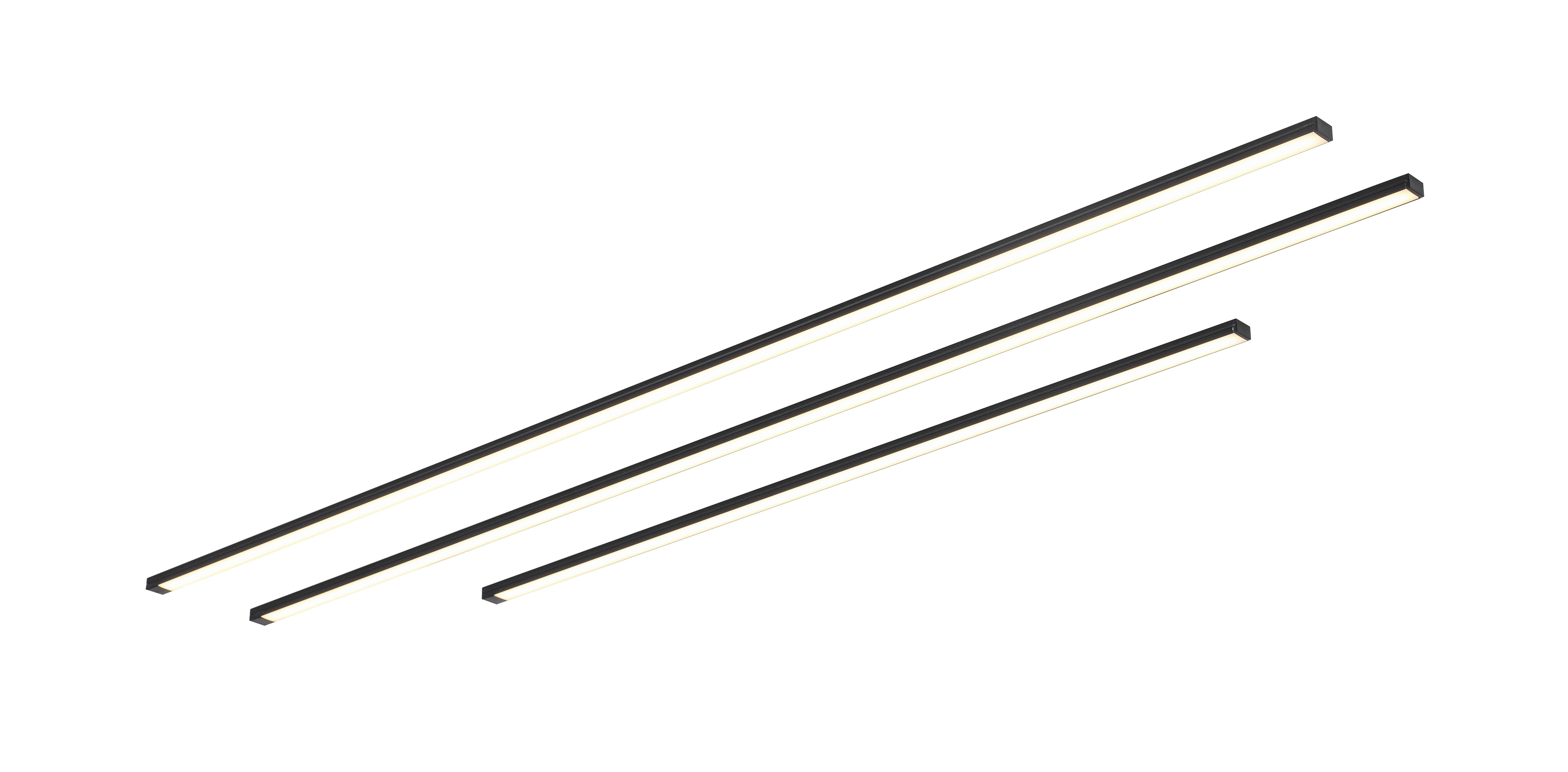 LED SVETELNÝ PANEL NUMIK - čierna, Modern, plast (50/75/1,3/0,7cm) - Mömax