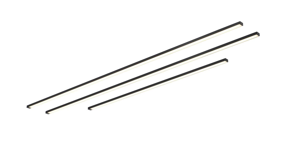 LED SVĚTELNÝ BOX NUMIK - černá, Moderní, plast (50/75/1,3/0,7cm) - Mömax