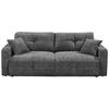 Schlafsofa Bullet Anthrazit B: 235 cm - Anthrazit/Schwarz, KONVENTIONELL, Textil (235/88/120cm) - MID.YOU