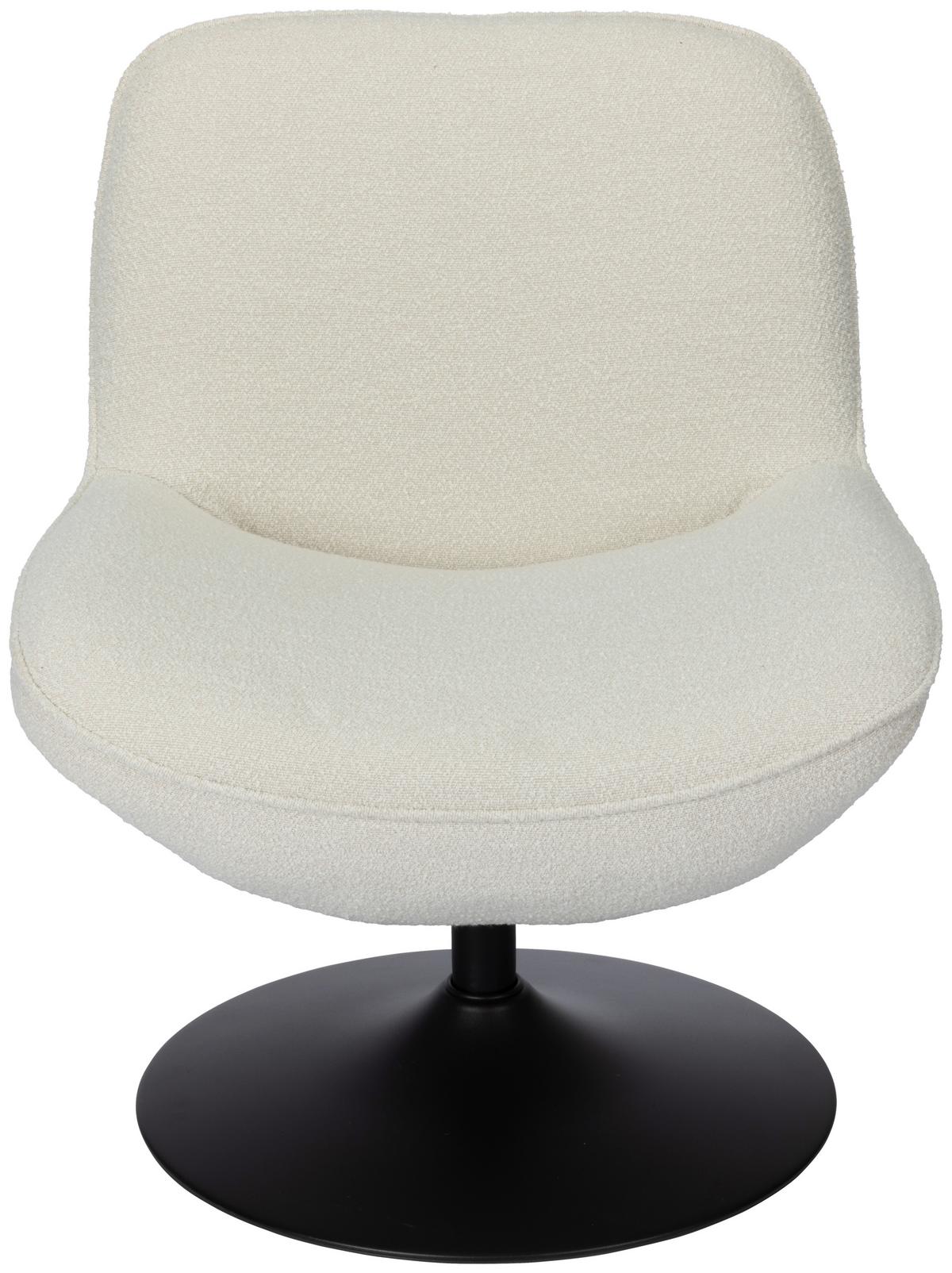 Relaxsessel Ramo Beige B: 69 cm - Beige/Schwarz, Basics, Textil/Metall (69/77/72cm) - Livetastic