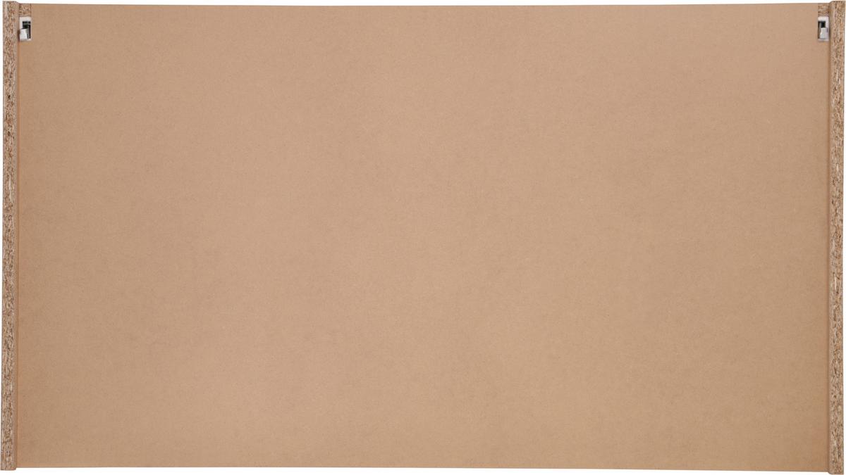Küchenoberschrank Merle Weiß/Eiche Dekor B:100cm - Eichefarben/Weiß, Basics, Glas/Holzwerkstoff (100/56,1/34,6cm) - Respekta