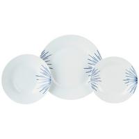 Lapostányér Készlet Mathilda - kék/fehér, Trend, kerámia (27cm) - Ondega