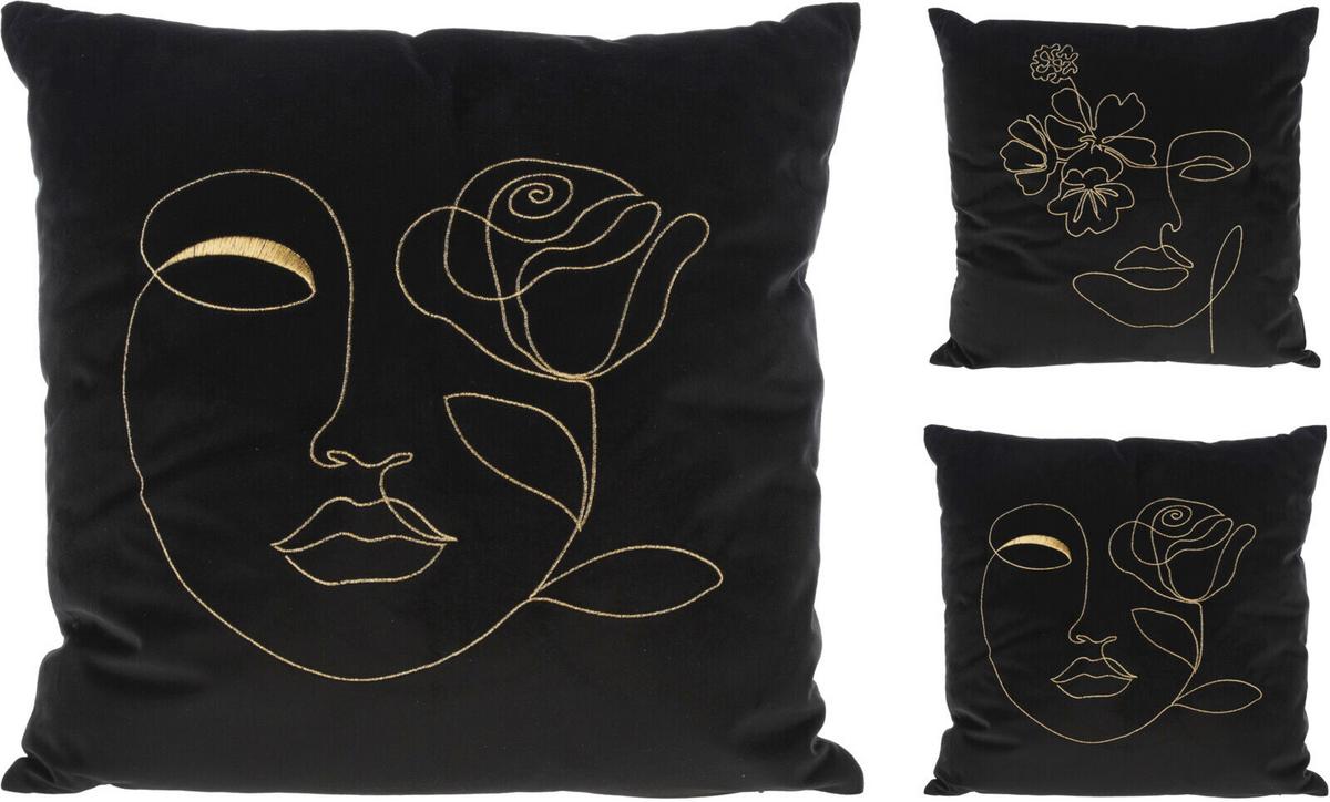 Díszpárna Kb. 45/45cm - Basics, textil (45/45/6cm)