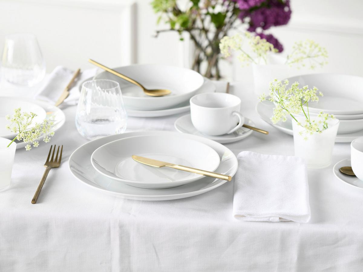 Kombiservice Luna 30--Teilig., Weiß - Weiß, Basics, Keramik - Creatable