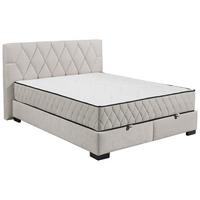 Boxbett Nagol B - Beige/Schwarz, MODERN, Holzwerkstoff/Textil (160/200cm) - MID.YOU