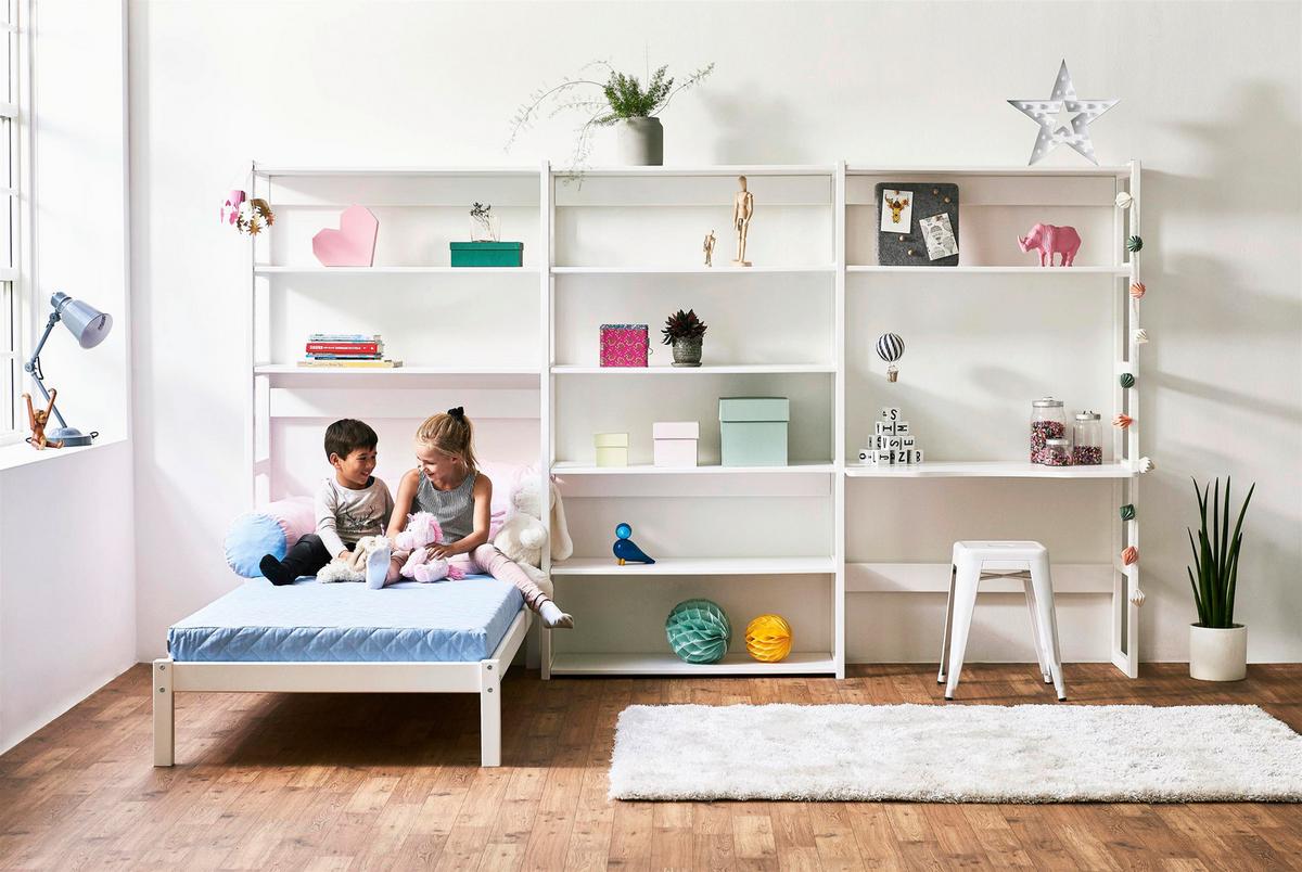 Bett Eco Dream Kiefer Massiv Weiß, Lf: 70x160 Cm - Weiß, MODERN, Holz (70/160cm) - MID.YOU