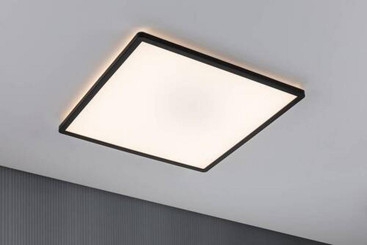 LED-Paneel L: 42 cm dimmbar - Schwarz, Basics, Kunststoff (42/42cm) - Paulmann