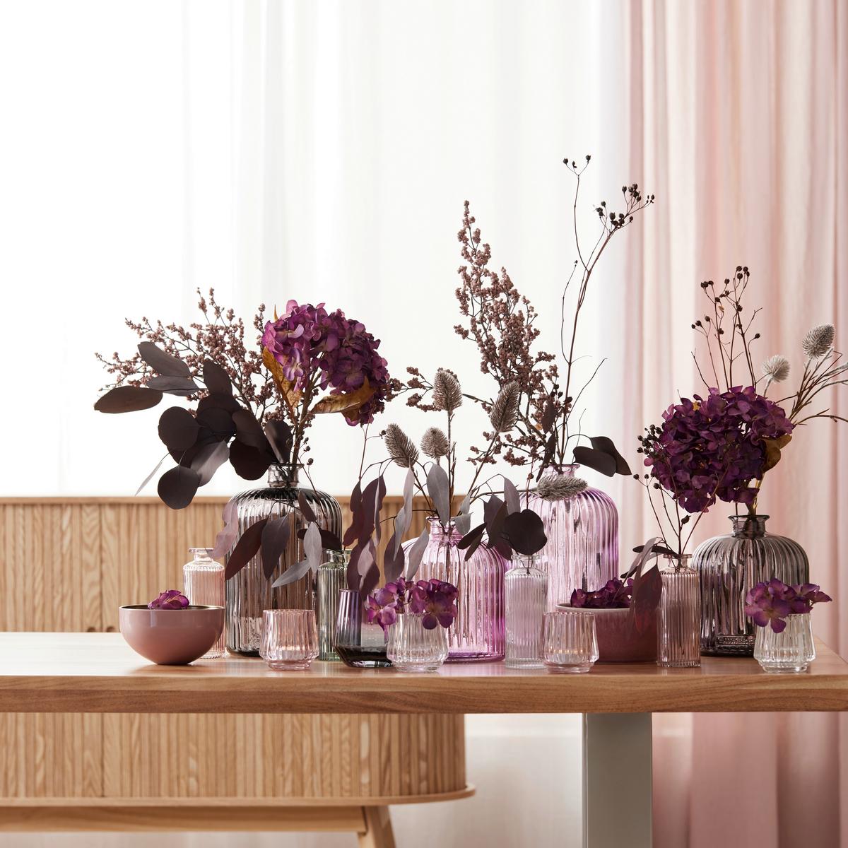 Váza DAROCA - pink, Moderní, sklo (14,5/23cm) - Mömax