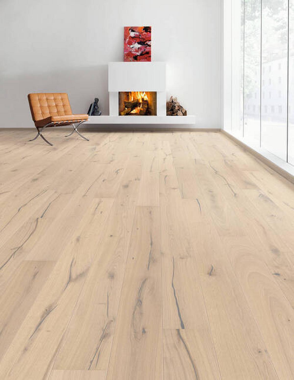 Parkettboden Eiche Hellbraun Landhausdiele Stärke 12mm - Hellbraun, Basics, Holzwerkstoff (18/220cm) - Living by HARO