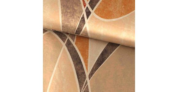 Satin Bettwäsche 140x200 cm Nora Beige/Terracotta Streifen - Beige/Terracotta, ROMANTIK / LANDHAUS, Textil (140/200cm) - James Wood